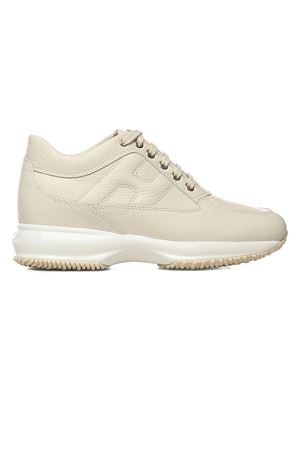 Sneakers Hogan Interactive in pelle  bianco crema HOGAN | HXW00N00010UTIB013