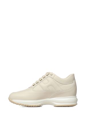 Sneakers Hogan Interactive in pelle  bianco crema HOGAN | HXW00N00010UTIB013