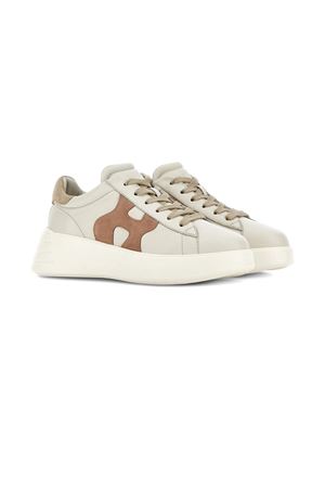 Hogan Rebel Sneakers in Ivory Pink and Beige HOGAN | HXW5620DN61N1M0RV8