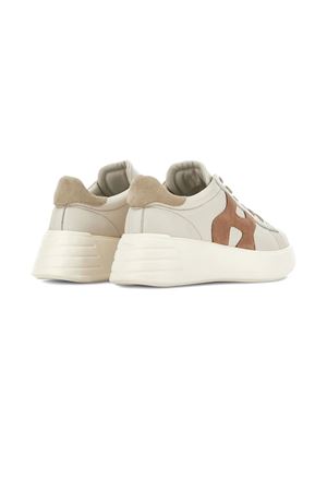 Hogan Rebel Sneakers in Ivory Pink and Beige HOGAN | HXW5620DN61N1M0RV8