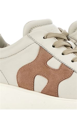 Hogan Rebel Sneakers in Ivory Pink and Beige HOGAN | HXW5620DN61N1M0RV8