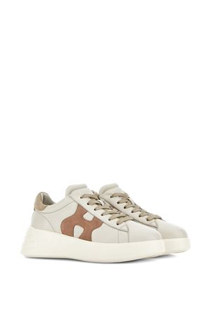 Hogan Rebel Sneakers in Ivory Pink and Beige HOGAN | HXW5620DN61N1M0RV8