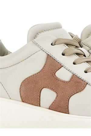 Hogan Rebel Sneakers in Ivory Pink and Beige HOGAN | HXW5620DN61N1M0RV8