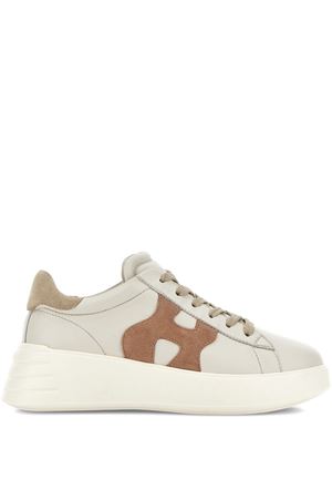 Hogan Rebel Sneakers in Ivory Pink and Beige HOGAN | HXW5620DN61N1M0RV8
