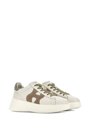 Hogan Rebel Sneakers in Ivory Gray Beige HOGAN | HXW5620DN61N1M0RV9