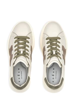 Hogan Rebel Sneakers in Ivory Gray Beige HOGAN | HXW5620DN61N1M0RV9