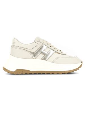 Hogan Hi-Fi Sneakers in Ivory Gold HOGAN | HXW6690FR30U7I022E