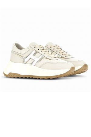 Hogan Hi-Fi Sneakers in Ivory Gold HOGAN | HXW6690FR30U7I022E