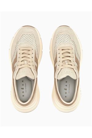 Hogan Hi-Fi Sneakers in Brown and Beige HOGAN | HXW6690GA70UZV0RVY