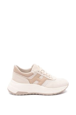 Hogan Hi-Fi Sneakers in Brown and Beige HOGAN | HXW6690GA70UZV0RVY