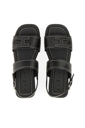 Flat Sandals Hogan H685 Black HOGAN | HXW6850GC30KXTB999