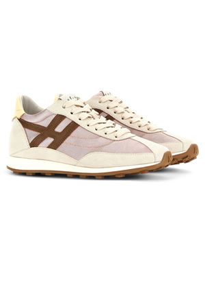 Hogan Athletic Sneakers in Yellow, Pink, and Beige HOGAN | HXW6990GA20V0N0FEC