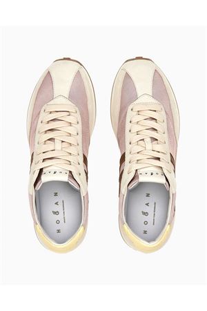 Hogan Athletic Sneakers in Yellow, Pink, and Beige HOGAN | HXW6990GA20V0N0FEC