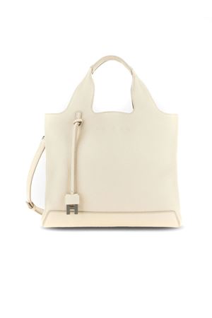 Shopping Bag in pelle martellata Avorio HOGAN | KBW01RA0200TH1B013
