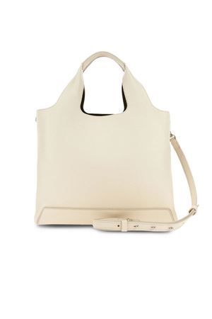 Shopping bag in ivory hammered leather HOGAN | KBW01RA0200TH1B013