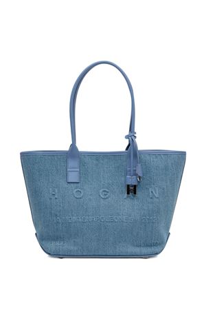 Hogan Address Small Blue Shopping Bag HOGAN | KBW01TA2200UU87E02