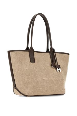 Hogan Address Shopping Bag Small Brown Ivory HOGAN | KBW01TA2200UW87E03