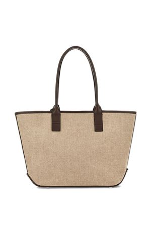 Hogan Address Shopping Bag Small Brown Ivory HOGAN | KBW01TA2200UW87E03