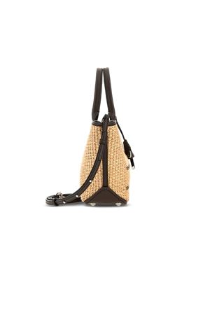 Hogan Address Shopping Bag Mini Brown Ivory HOGAN | KBW01TA5100UYI7E06