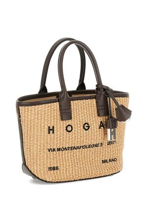 Borsa Shopping Hogan Address Mini Marrone Avorio HOGAN | KBW01TA5100UYI7E06