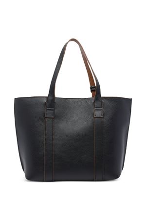 Hogan Script Shopping Bag Small Black HOGAN | KBW01WA0200UZU7E25