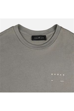 T-Shirt in cotone Grigio HOGAN | KQMB3522360ZFVB805