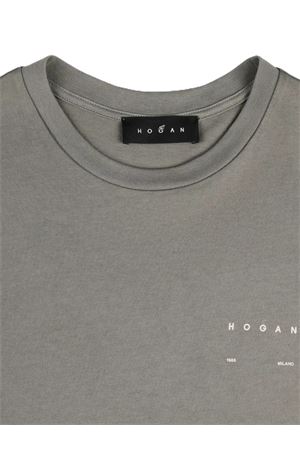 T-Shirt in cotone Grigio HOGAN | KQMB3522360ZFVB805