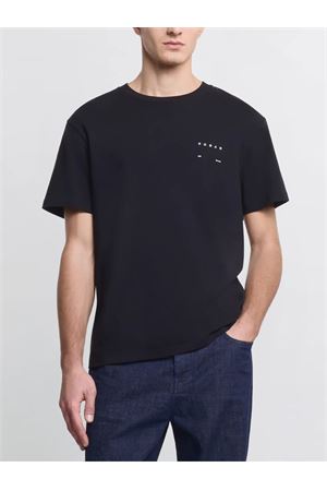 T-Shirt in cotone Nero HOGAN | KQMB3522360ZFVB999