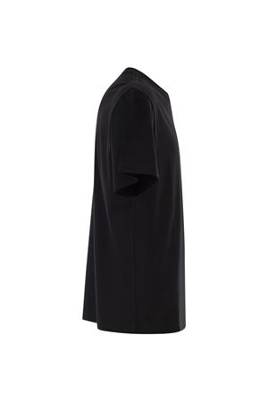 Black Cotton T-Shirt HOGAN | KQMB3522360ZFVB999