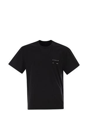 Black Cotton T-Shirt HOGAN | KQMB3522360ZFVB999