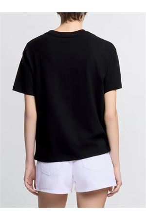 T-Shirt in cotone nero HOGAN | KQWB3520390ZFVB999