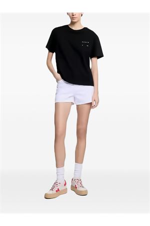 T-Shirt in cotone nero HOGAN | KQWB3520390ZFVB999