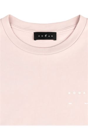 T-Shirt in cotone rosa HOGAN | KQWB3520390ZFVM001