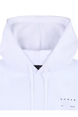 Felpa in cotone bianco HOGAN | KQWB5520330ZFUB001